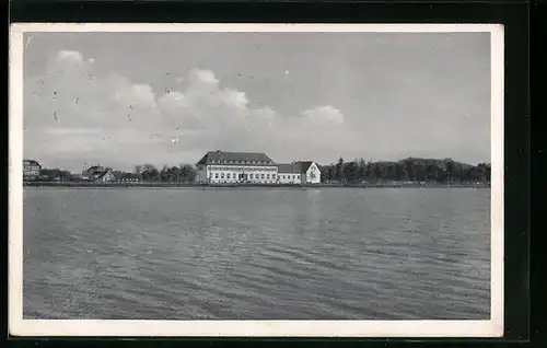AK Hannover, am Maschsee mit Blick auf die Paul von Hindenburg-Jugendherberge