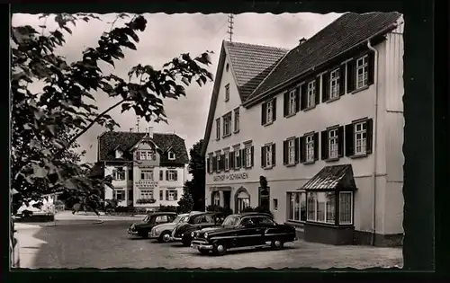 AK Pfalzgrafenweiler (Kr. Freudenstadt), Gasthof und Pension zum Schwanen