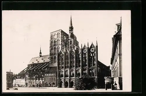 AK Stralsund, Blick auf das Rathaus