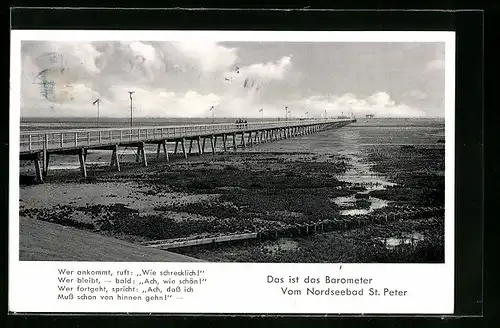 AK St. Peter-Ording, Blick auf die Brücke