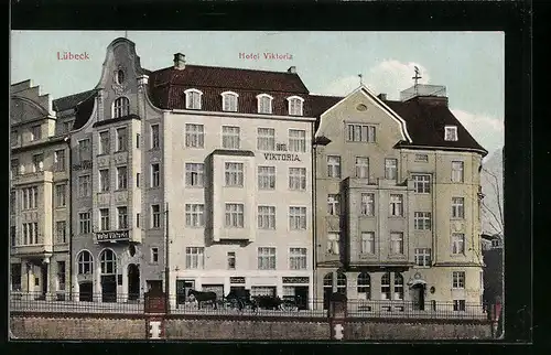 AK Lübeck, Partie beim Hotel Viktoria