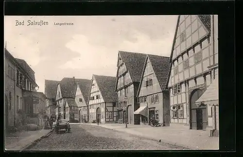 AK Bad Salzuflen, Partie in der Langestrasse