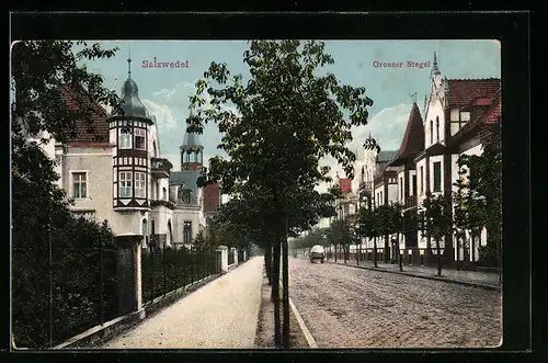 AK Salzwedel, Grosser Stegel bei Sonnenschein