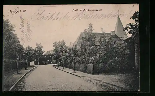AK Spenge i. W., Partie an der Langestrasse