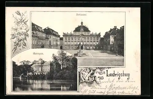 AK Ludwigsburg, Schloss Monrepos und Schlosshof