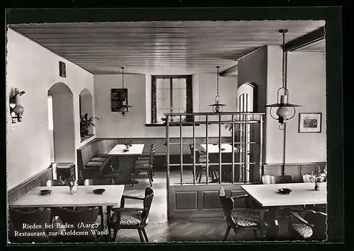 AK Rieden bei Baden, Restaurant zur Goldenen Wand