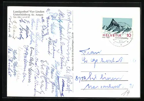 AK Unterbözberg, Landgasthof Vier Linden