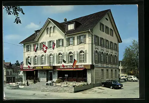 AK Wohlen, Hotel Bären bei Schönwetter, VW-Käfer