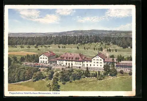 AK Weissenstein, Fliegeraufnahme vom Hotel-Kurhaus