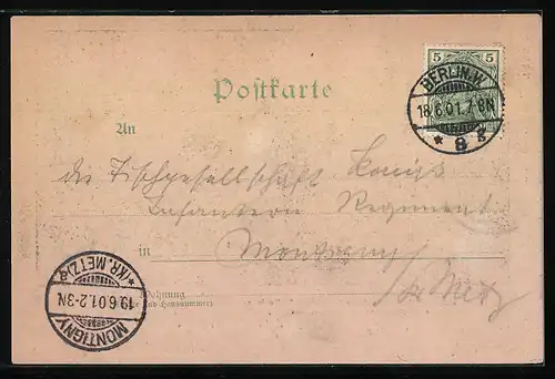 AK Berlin, Enthüllungsfeier d. Bismarck-Denkmals, 1901