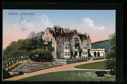 AK Altenstein, Schloss im Abendlicht