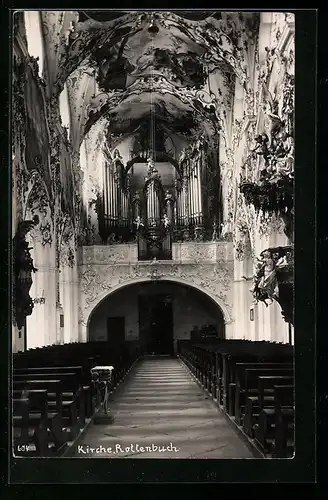 AK Rottenbach, Inneres der Kirche mit Orgel