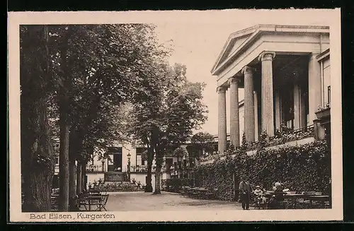 AK Bad Eilsen, Partie im Kurgarten