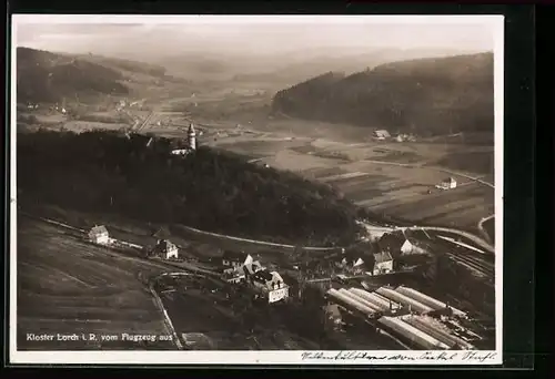 AK Lorch i. R., Teilansicht vom Flugzeug aus