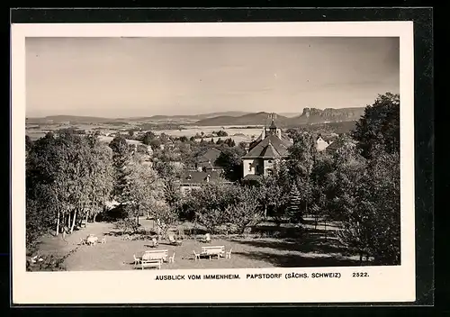 AK Papstdorf /Papststein, Ausblick vom Immenheim