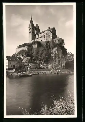 AK Dietkirchen a. d. Lahn, Blick zur Lubentius-Kirche