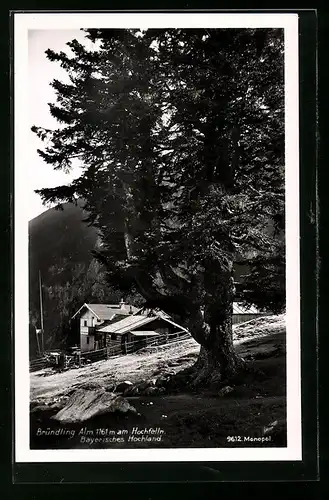 AK Bergen /Obb., Berggasthaus Bründling Alm am Hochfelln