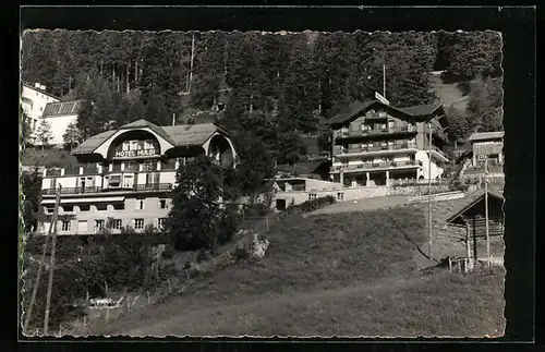 AK Adelboden, Hotel Huldi mit näherer Umgebung