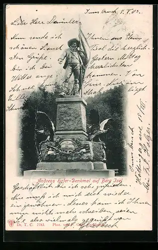 AK Innsbruck, Berg Isel, Andreas Hofer-Denkmal