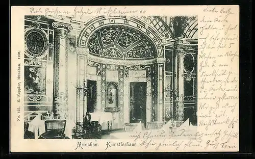 AK München, Künstlerhaus, Innenansicht