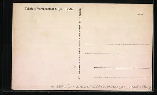 AK Berlin-Niederschönhausen, Gruppenbild Liliputaner aus Schäfers Märchenstadt Liliput