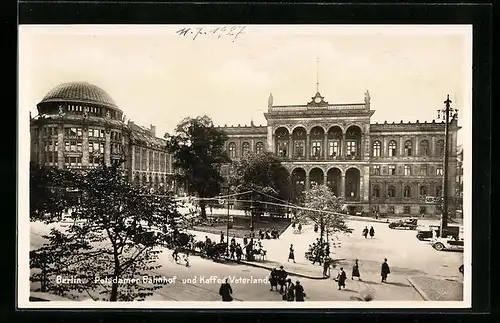 AK Berlin, Potsdamer Bahnhof und Kaffee Vaterland