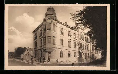 AK Germersheim a. Rh., Partie am Offiziersgebäude