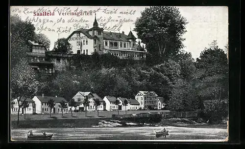 AK Saalfeld, Blick auf den Vereinsgarten