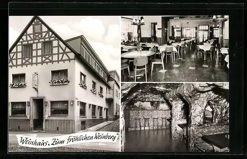 AK Ernst /Mosel, Weinhaus zum fröhlichen Weinberg, Bes. Karl Josef Göbel