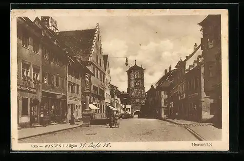 AK Wangen i. Allgäu, Partie an der Herrenstrasse