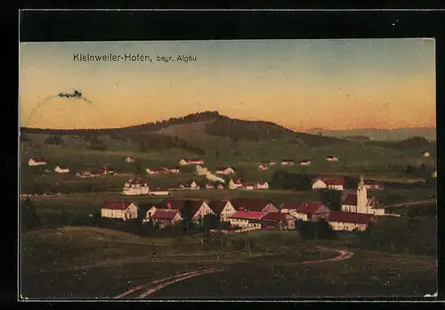 AK Kleinweiler-Hofen /Bayr. Allgäu, Teilansicht