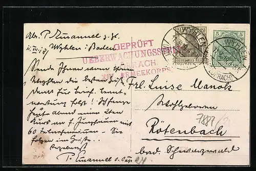 AK Wyhlen, Pension Himmelpforte und Wallfahrtskirche Maria im Buchs