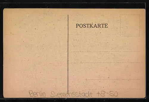 Künstler-AK Berlin-Siemensstadt, Siemens & Halske AG, Fabrikarbeiter in der Schleiferei