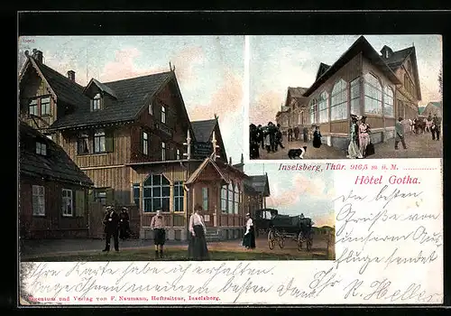 AK Inselberg /Thür., Hotel Gotha