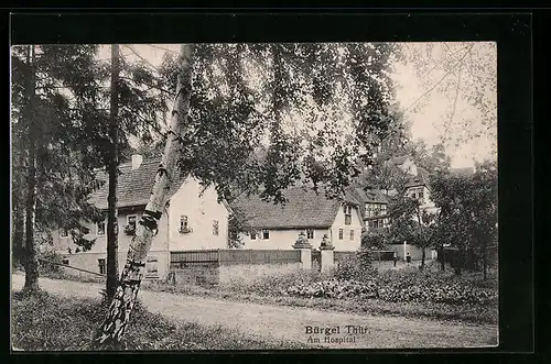 AK Bürgel /Thür., Partie am Hospital