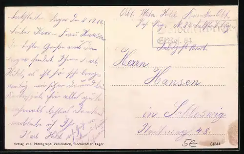 AK Lockstedter Lager, Partie am Soldatenheim