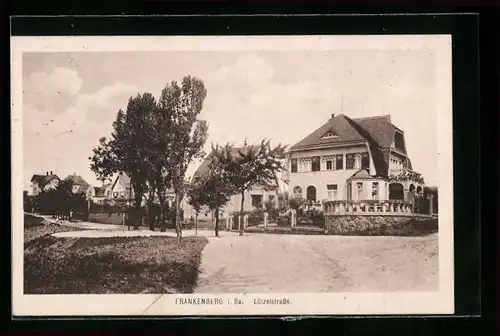 AK Frankenberg i. Sa., Partie in der Lützelstrasse