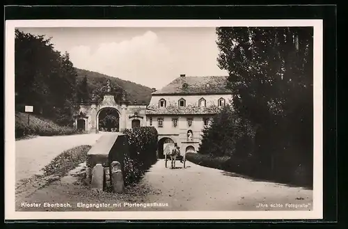 AK Eberbach, Kloster Eberbach, Eingangstor mit Pfortengasthaus