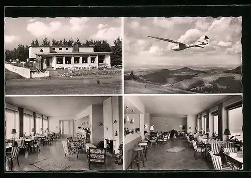 AK Wasserkuppe /Rhön, Gasthaus Peterches Mondfahrt, Innenansichten