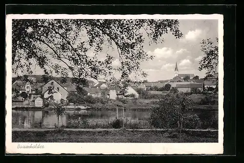 AK Baumholder, Ortsansicht mit Kirche
