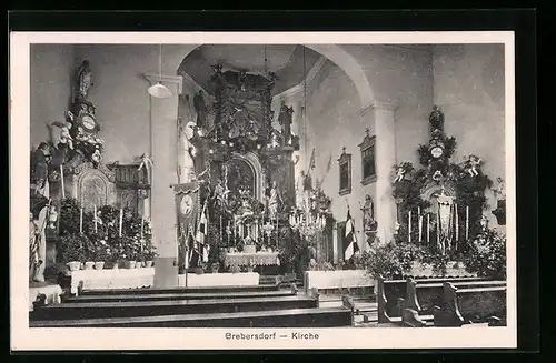 AK Brebersdorf, Innenansicht der Kirche