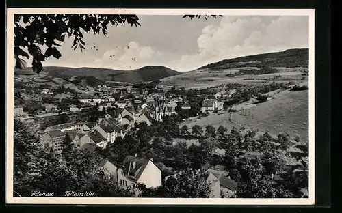 AK Adenau, Teilansicht aus der Vogelschau