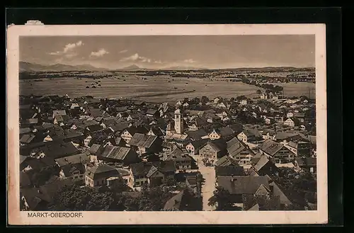 AK Markt-Oberdorf, Gesamtansicht vom Flugzeug aus