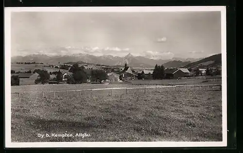 AK Oy b. Kempten, Ortsansicht aus der Ferne