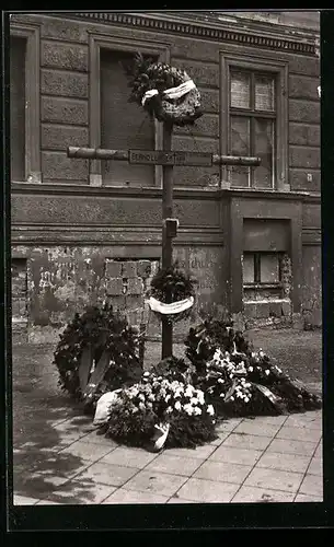 AK Berlin, Mahnmal an der Grenze Bernauer Strasse
