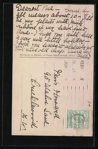 AK Portrait von Pachmann, Musiker