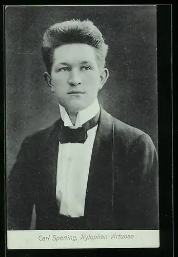 AK Musiker Carl Sperling, Xylophon-Virtuose