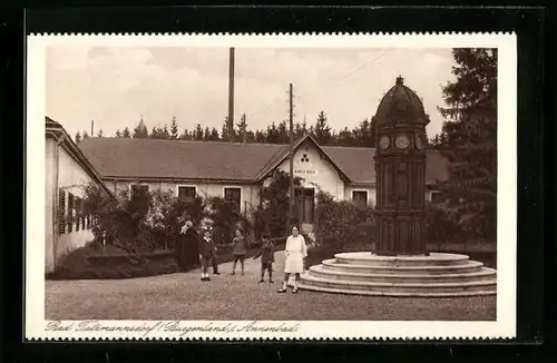 AK Bad Tatzmannsdorf, Annenbad und Wettersäule