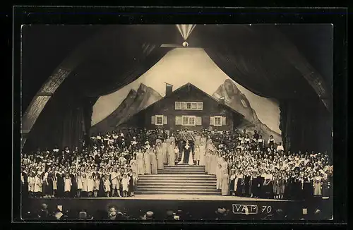 AK Aarau, Eidgen. Schützenfest 1924, Schlussszene des Festspiels 1914