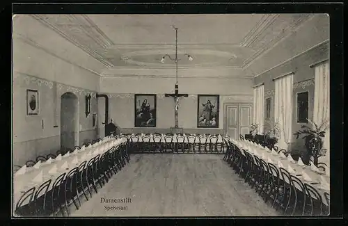 AK Osterhofen, Damenstift, Speisesaal